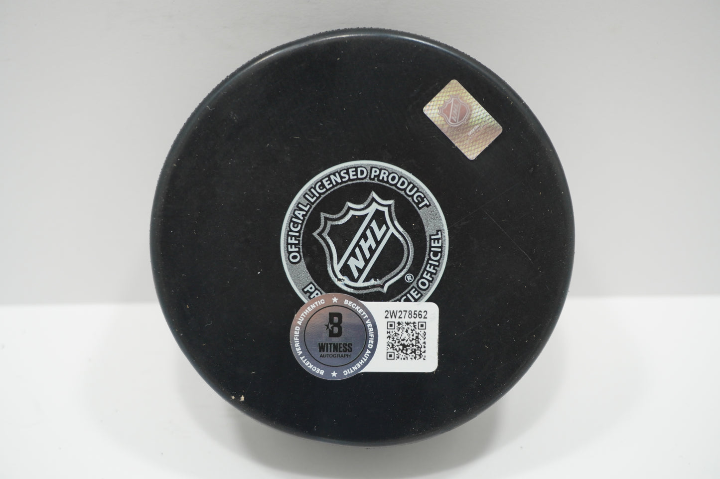 LOGAN STANKOVEN DALLAS STARS SIGNED Logo PUCK BAS COA