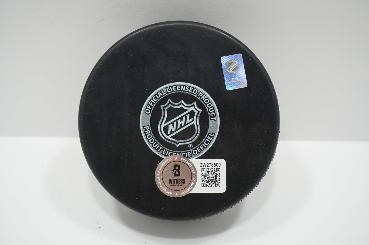 LOGAN STANKOVEN DALLAS STARS SIGNED Logo PUCK BAS COA