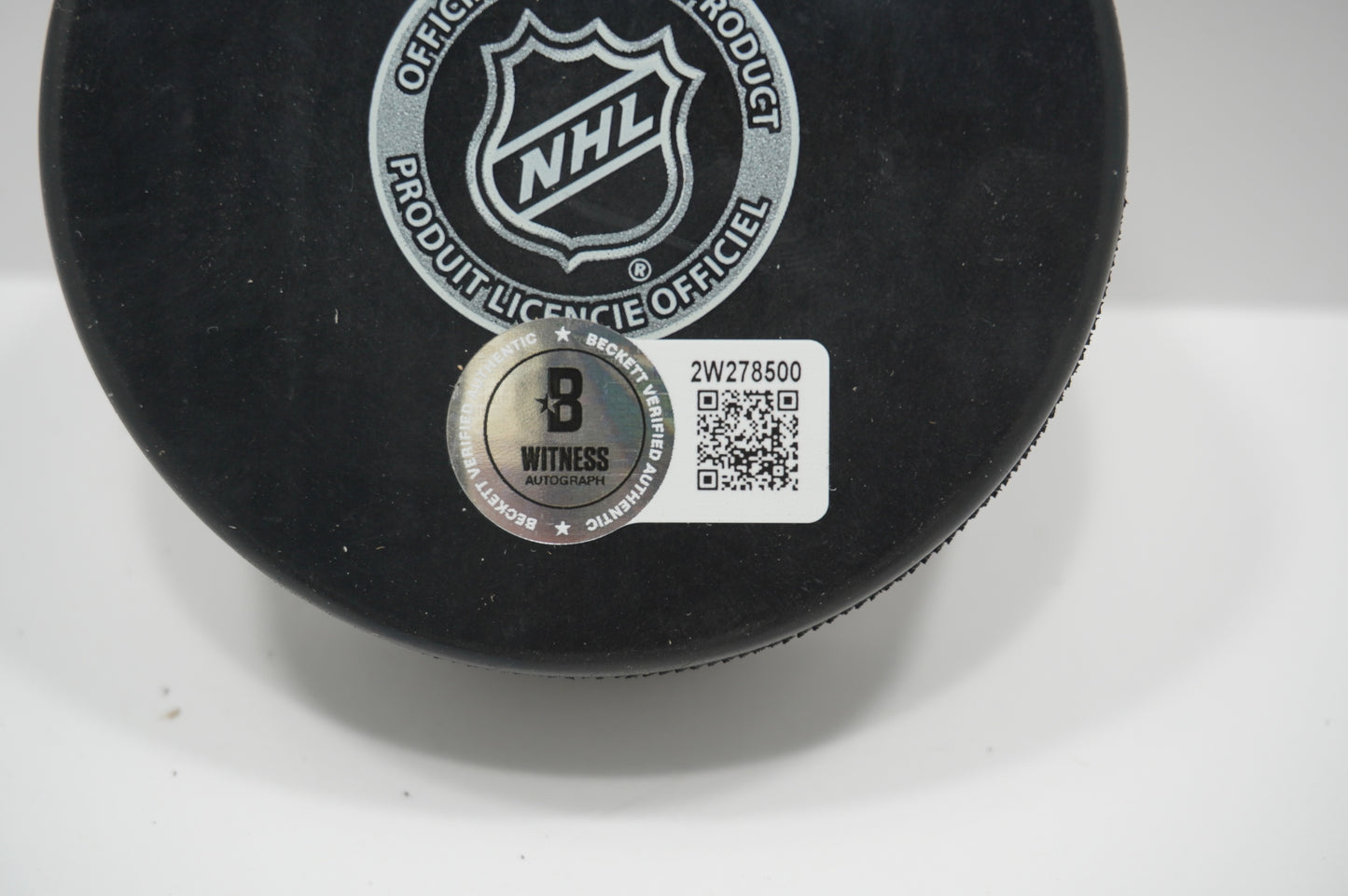 LOGAN STANKOVEN DALLAS STARS SIGNED Logo PUCK BAS COA