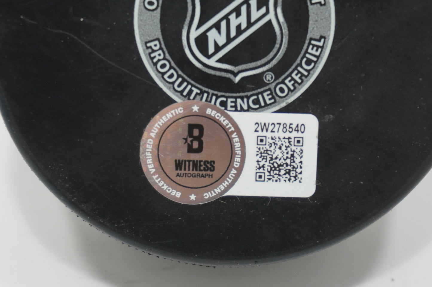 LOGAN STANKOVEN DALLAS STARS SIGNED Logo PUCK BAS COA