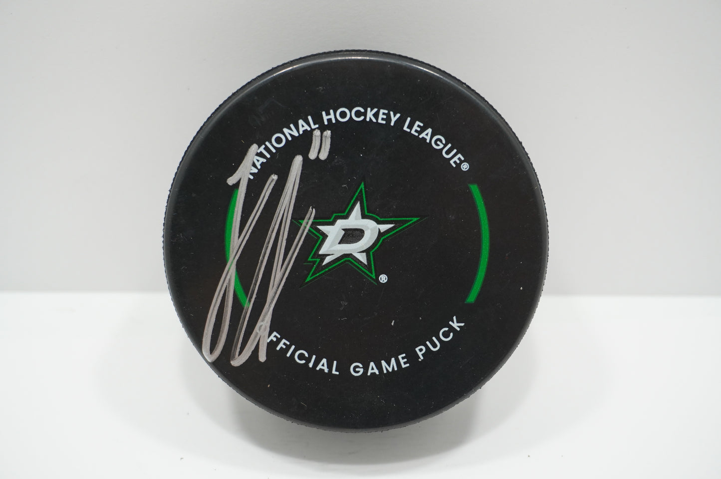 LOGAN STANKOVEN DALLAS STARS SIGNED Official Game HOCKEY PUCK BAS COA