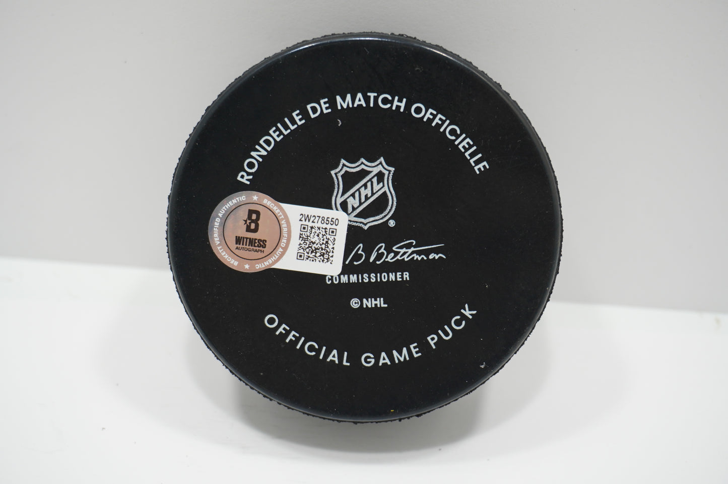 LOGAN STANKOVEN DALLAS STARS SIGNED Official Game HOCKEY PUCK BAS COA