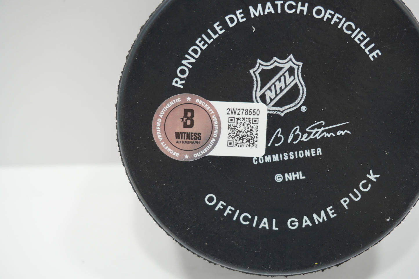 LOGAN STANKOVEN DALLAS STARS SIGNED Official Game HOCKEY PUCK BAS COA