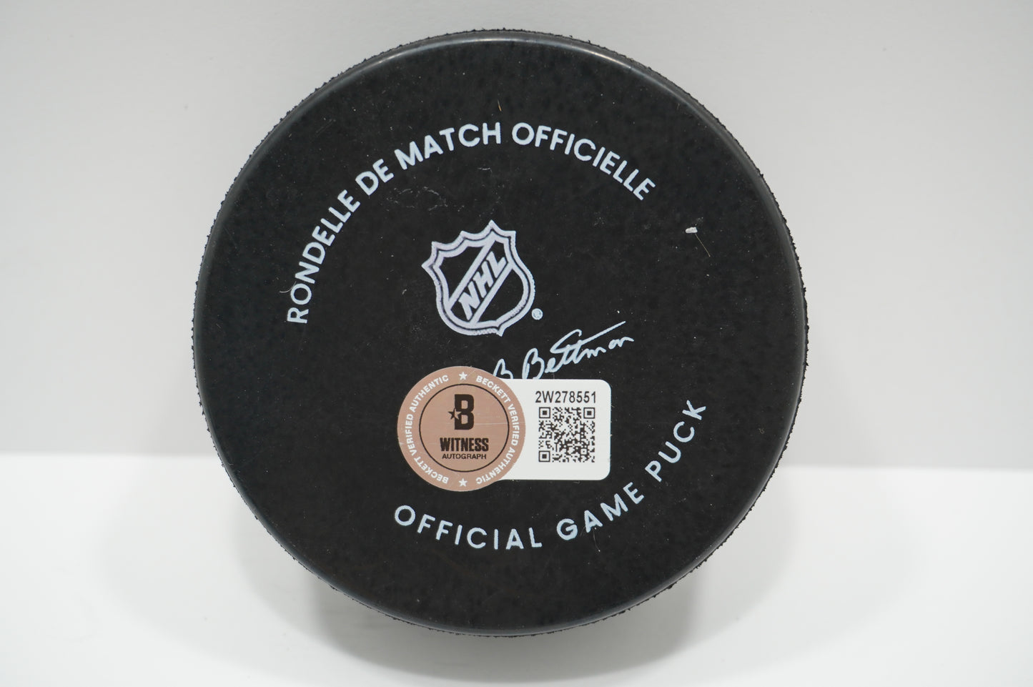 LOGAN STANKOVEN DALLAS STARS SIGNED Official Game HOCKEY PUCK BAS COA