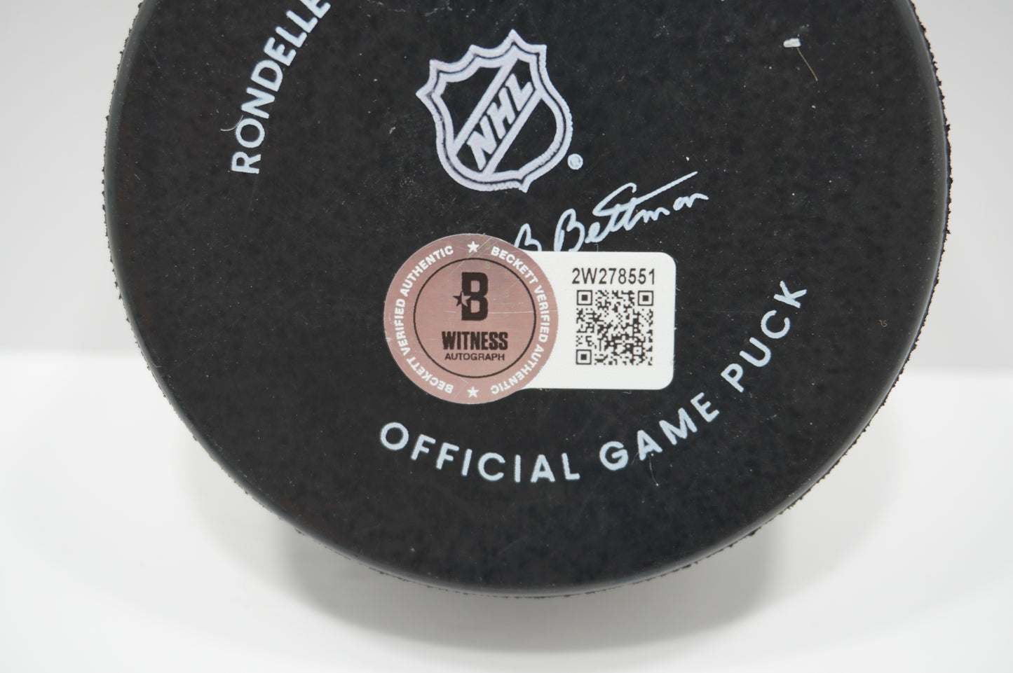 LOGAN STANKOVEN DALLAS STARS SIGNED Official Game HOCKEY PUCK BAS COA