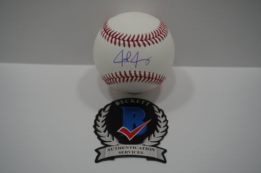 JOSH JUNG TEXAS RANGERS SIGNED Rawlings Official Major League Baseball BAS