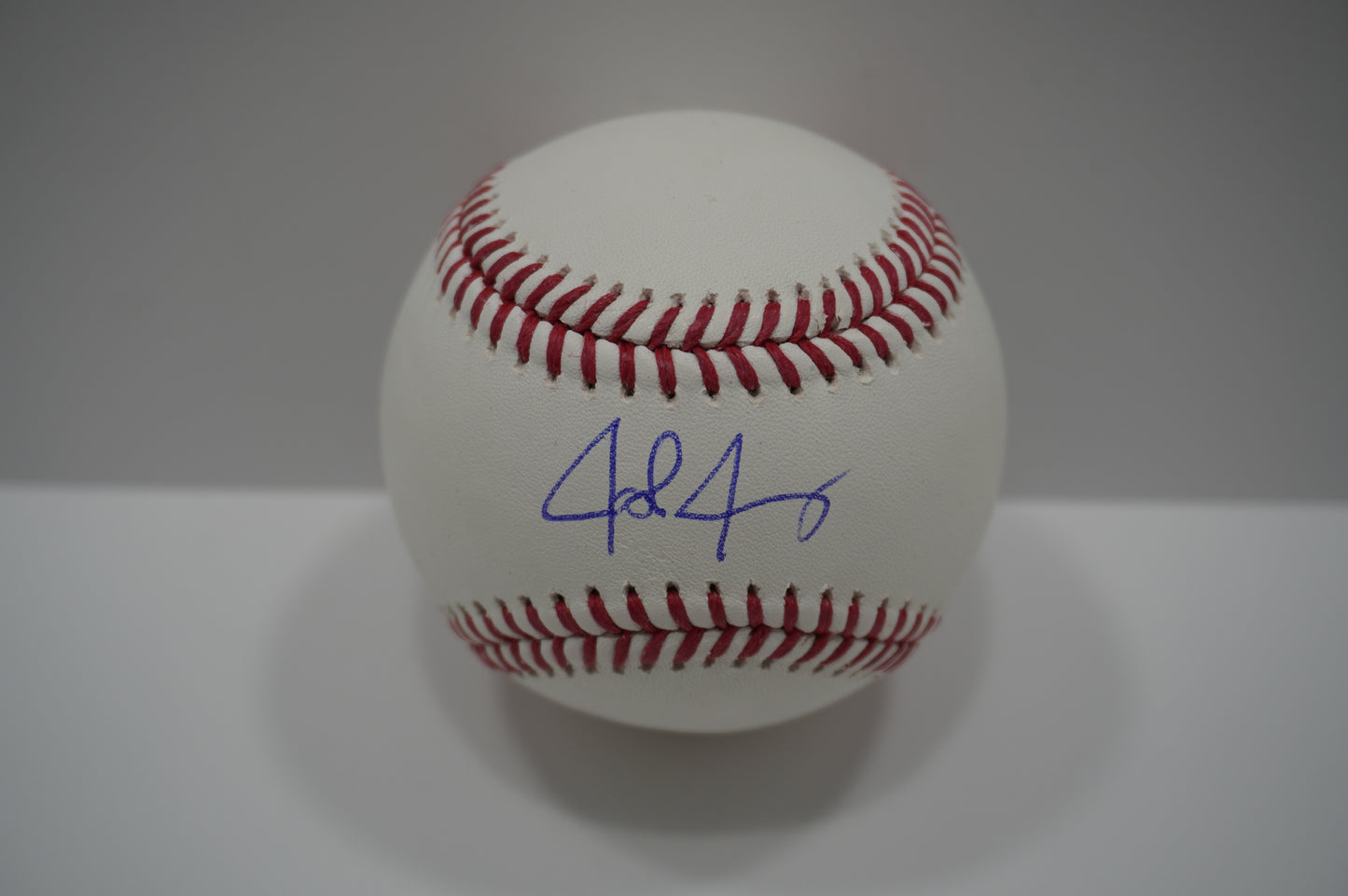 JOSH JUNG TEXAS RANGERS SIGNED Rawlings Official Major League Baseball BAS