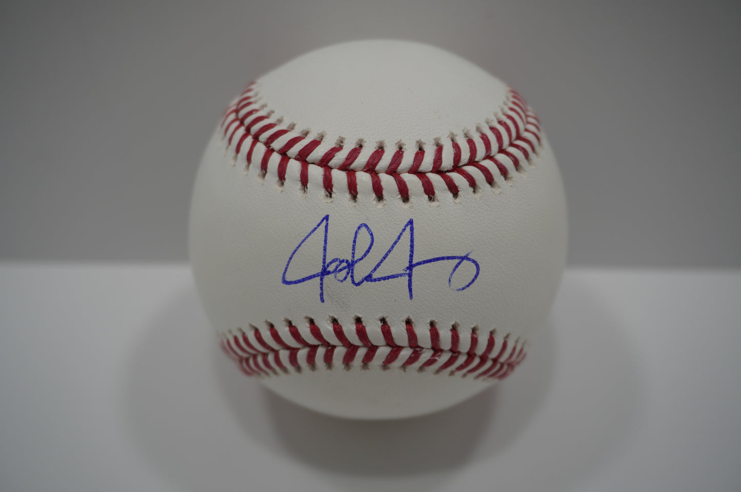 JOSH JUNG TEXAS RANGERS SIGNED Rawlings Official Major League Baseball BAS COA