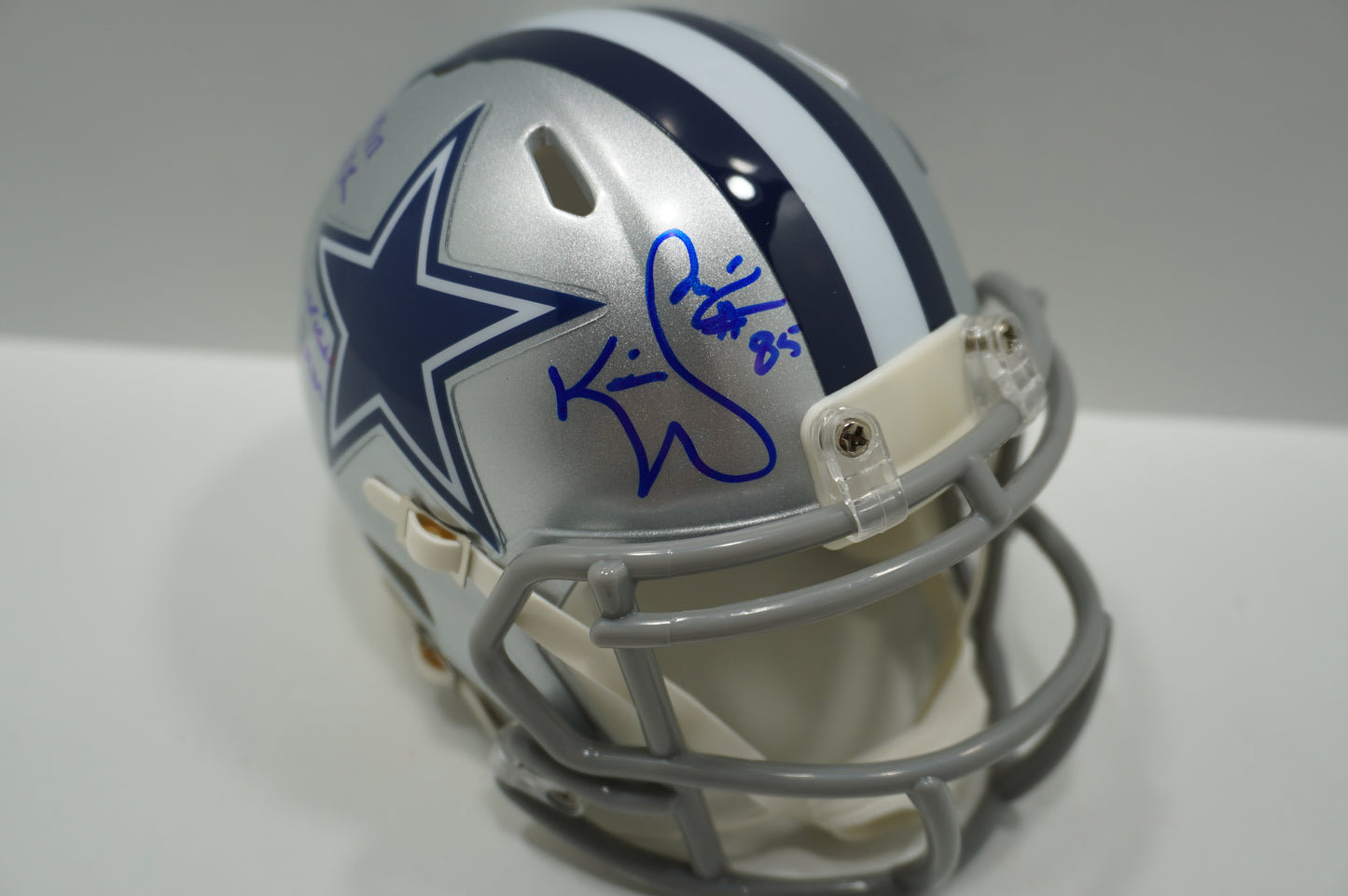 KEVIN WILLIAMS DALLAS COWBOYS SIGNED Mini Helmet wXXVIII XXX AmericasTeam JSA