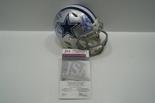 KEVIN WILLIAMS DALLAS COWBOYS SIGNED Mini Helmet wXXVIII XXX AmericasTeam JSA