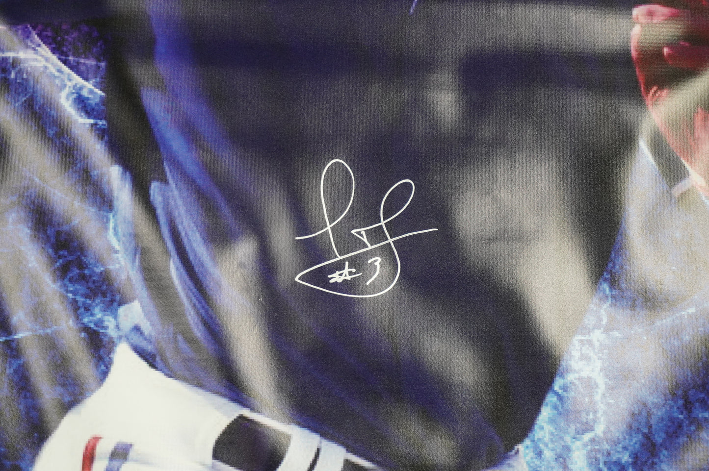 LEODY TAVERAS SIGNED TEXAS RANGERS Dallas Card Show 36x60 VINYL BANNER BAS