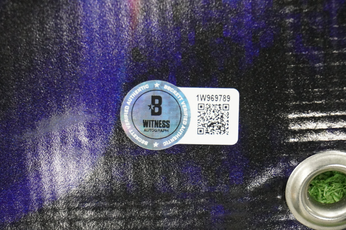 JUSTIN FOSCUE SIGNED TEXAS RANGERS Dallas Card Show 36x60 VINYL BANNER BAS