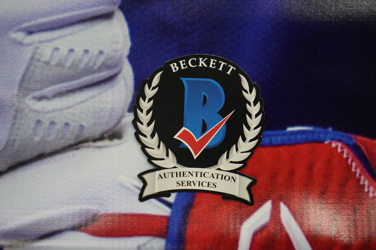 JUSTIN FOSCUE SIGNED TEXAS RANGERS Dallas Card Show 36x60 VINYL BANNER BAS