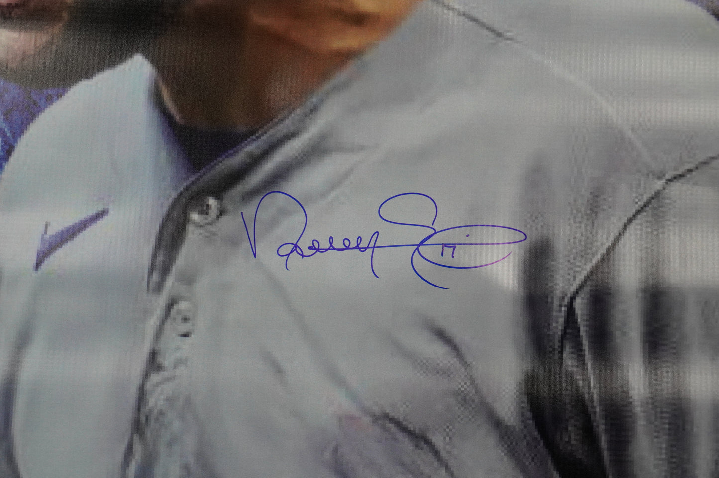 NATHAN EOVALDI SIGNED TEXAS RANGERS Dallas Card Show 36x60 VINYL BANNER BAS