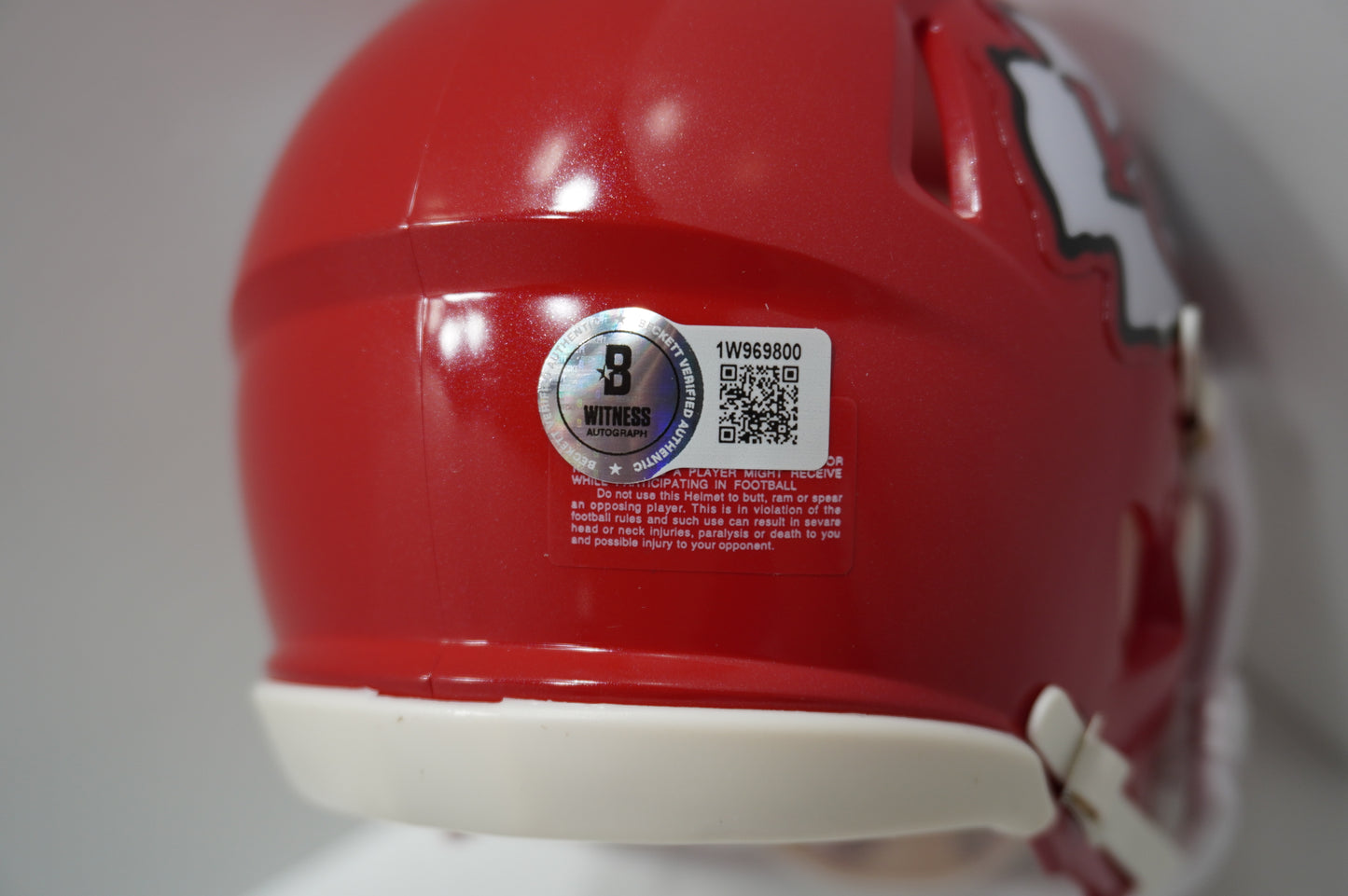 MARCUS ALLEN KANSAS CITY CHIEFS SIGNED Riddell Mini Helmet USC Trojans BAS COA