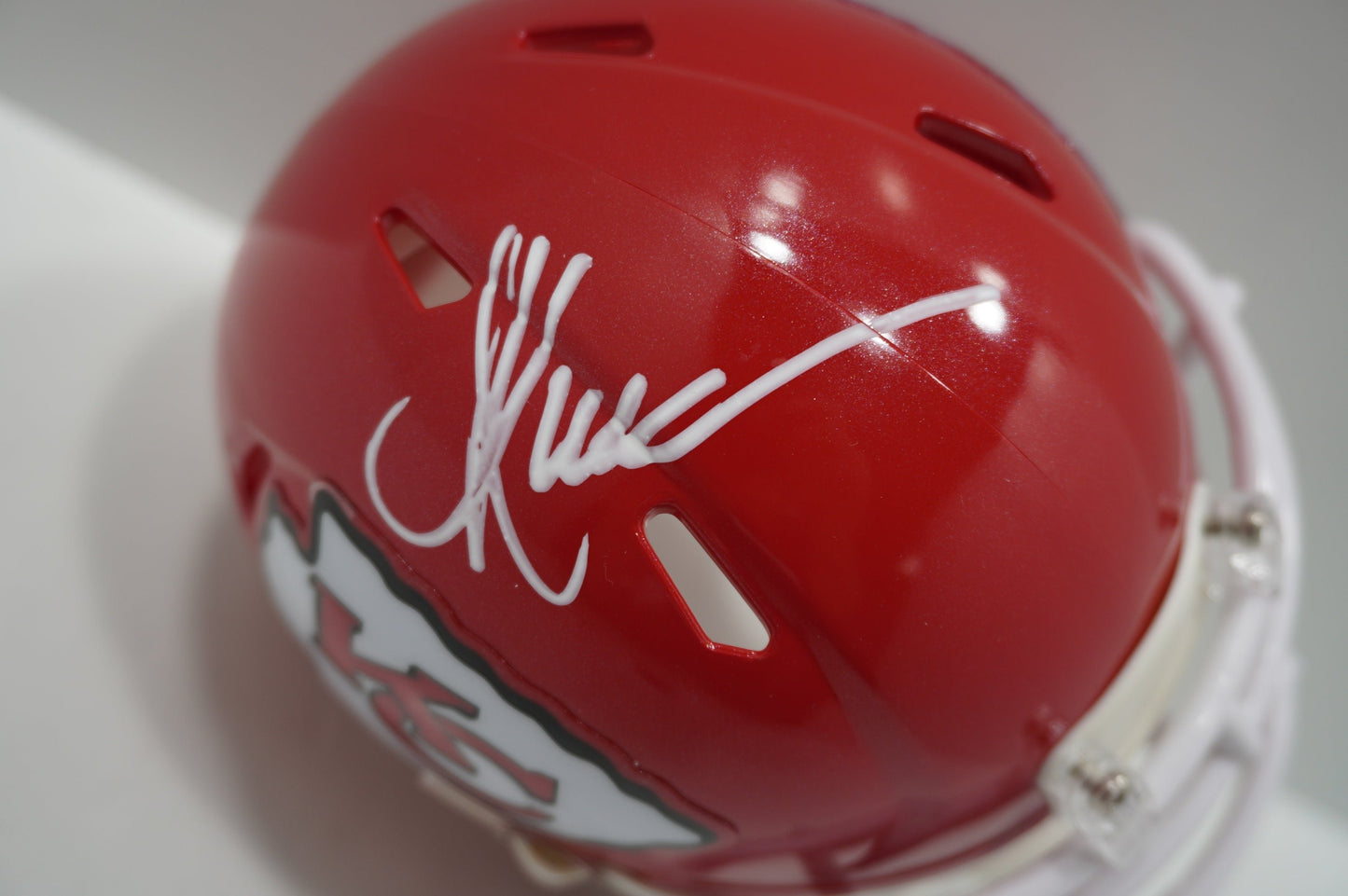 MARCUS ALLEN KANSAS CITY CHIEFS SIGNED Riddell Mini Helmet USC Trojans BAS COA