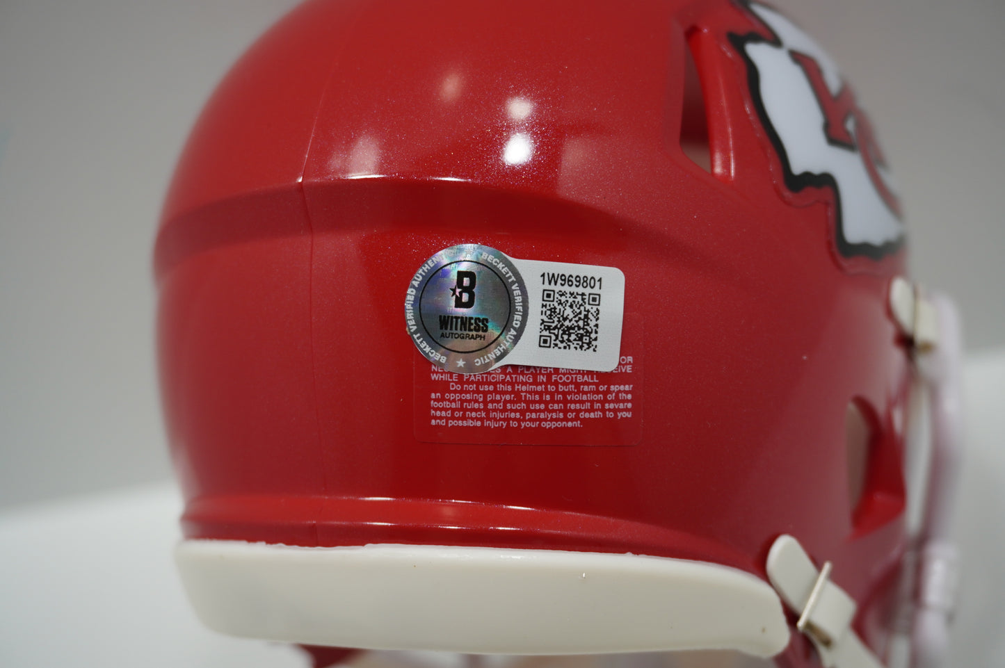 MARCUS ALLEN KANSAS CITY CHIEFS SIGNED Riddell Mini Helmet USC Trojans BAS COA