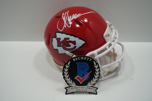 MARCUS ALLEN KANSAS CITY CHIEFS SIGNED Riddell Mini Helmet USC Trojans BAS COA