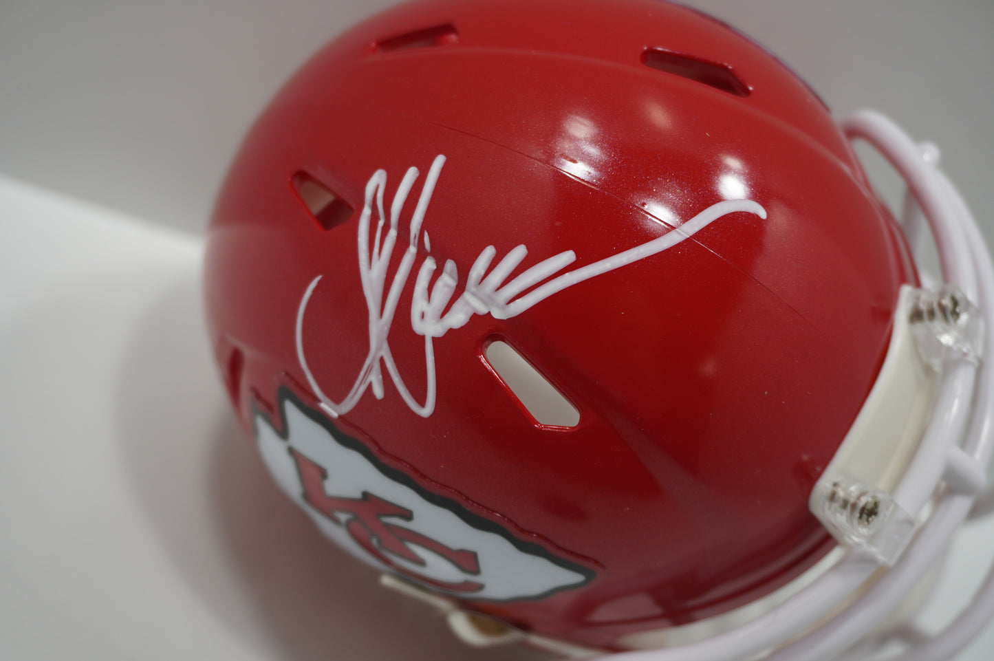 MARCUS ALLEN KANSAS CITY CHIEFS SIGNED Riddell Mini Helmet USC Trojans BAS COA