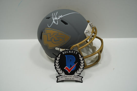 MARCUS ALLEN KANSAS CITY CHIEFS SIGNED Riddell SLATE Mini Helmet USC Trojans BAS