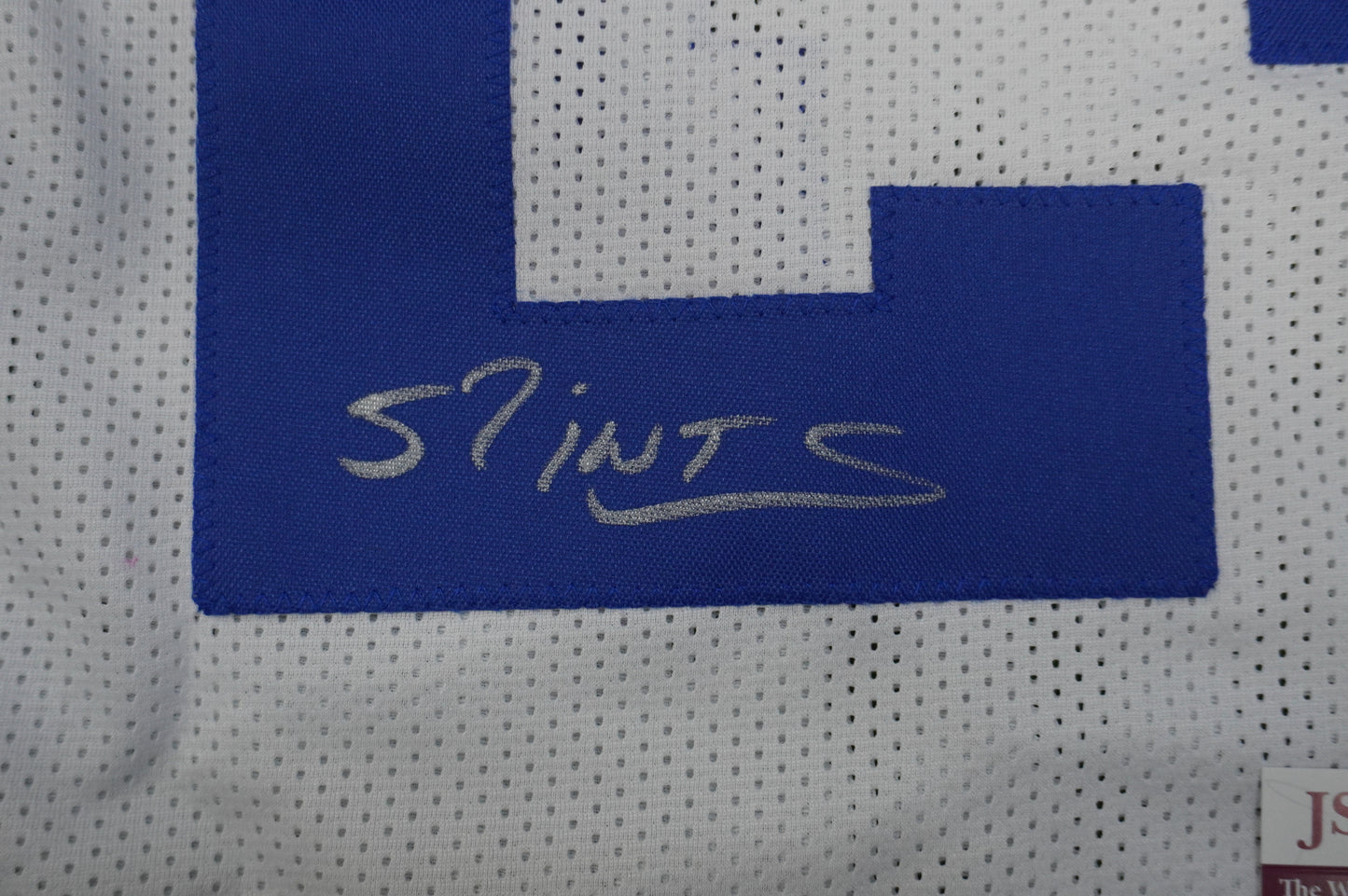 EVERSON WALLS DALLAS COWBOYS SIGNED JERSEY XL NY Giants w/57 Ints JSA COA