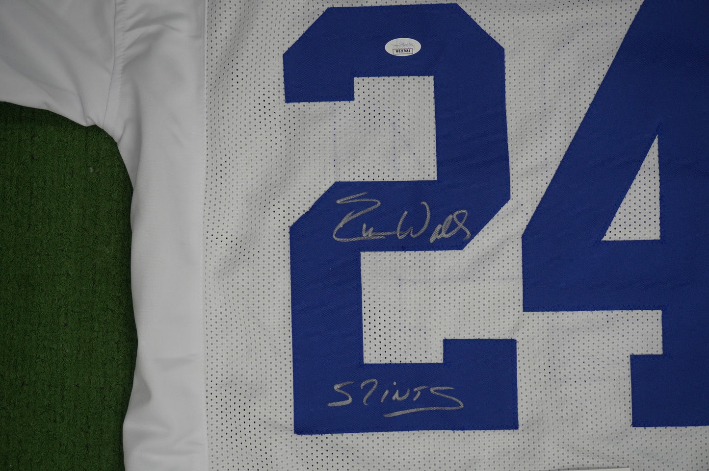 EVERSON WALLS DALLAS COWBOYS SIGNED JERSEY XL NY Giants w/57 Ints JSA COA
