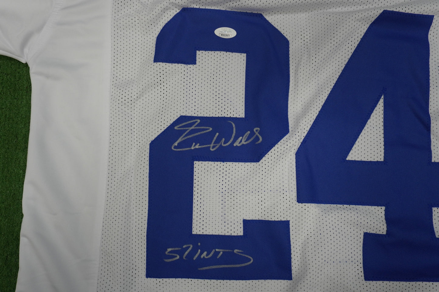 EVERSON WALLS DALLAS COWBOYS SIGNED JERSEY 2XL NY Giants w/57 Ints JSA COA