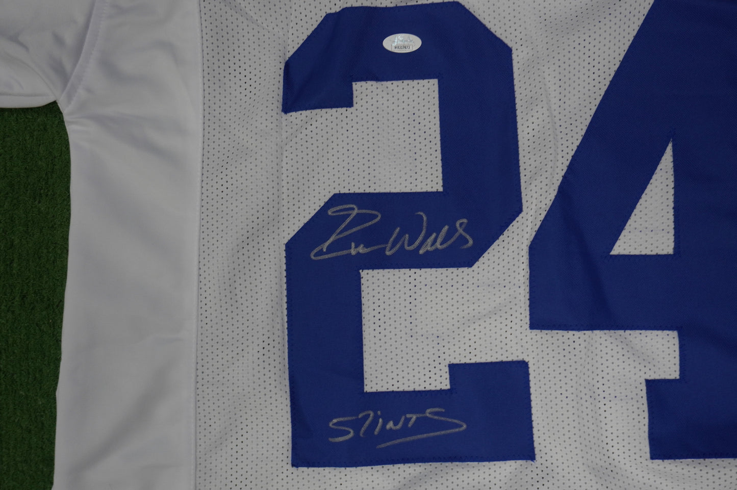 EVERSON WALLS DALLAS COWBOYS SIGNED JERSEY 2XL NY Giants w/57 Ints JSA COA