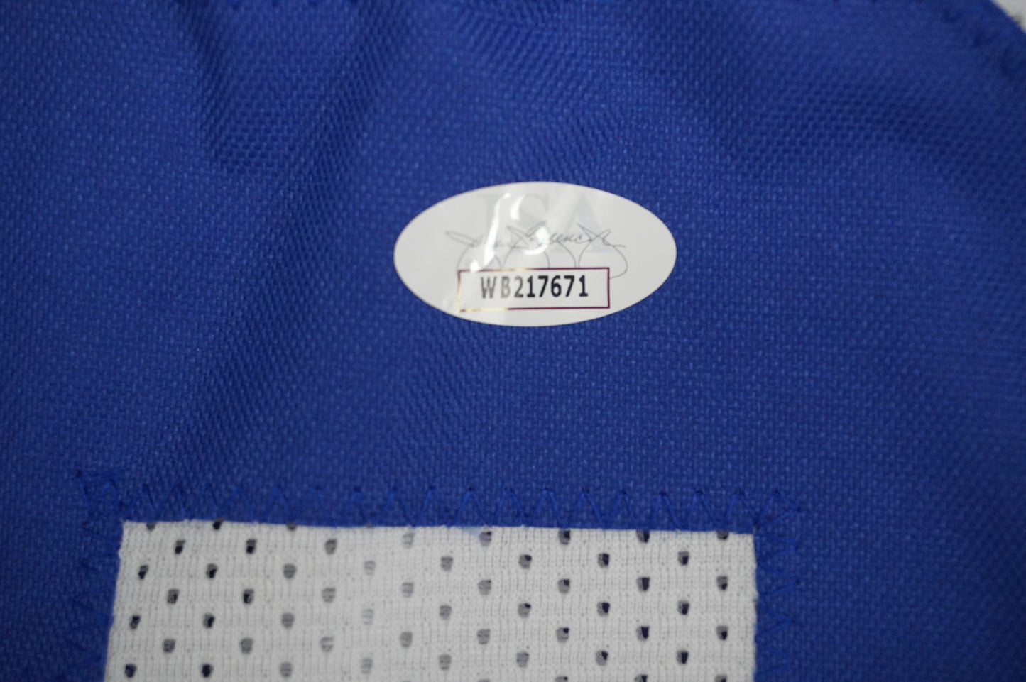 EVERSON WALLS DALLAS COWBOYS SIGNED JERSEY 2XL NY Giants w/57 Ints JSA COA