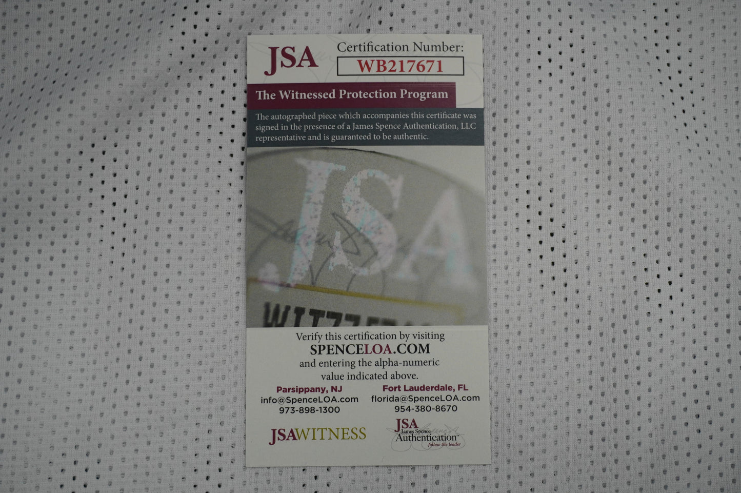 EVERSON WALLS DALLAS COWBOYS SIGNED JERSEY 2XL NY Giants w/57 Ints JSA COA