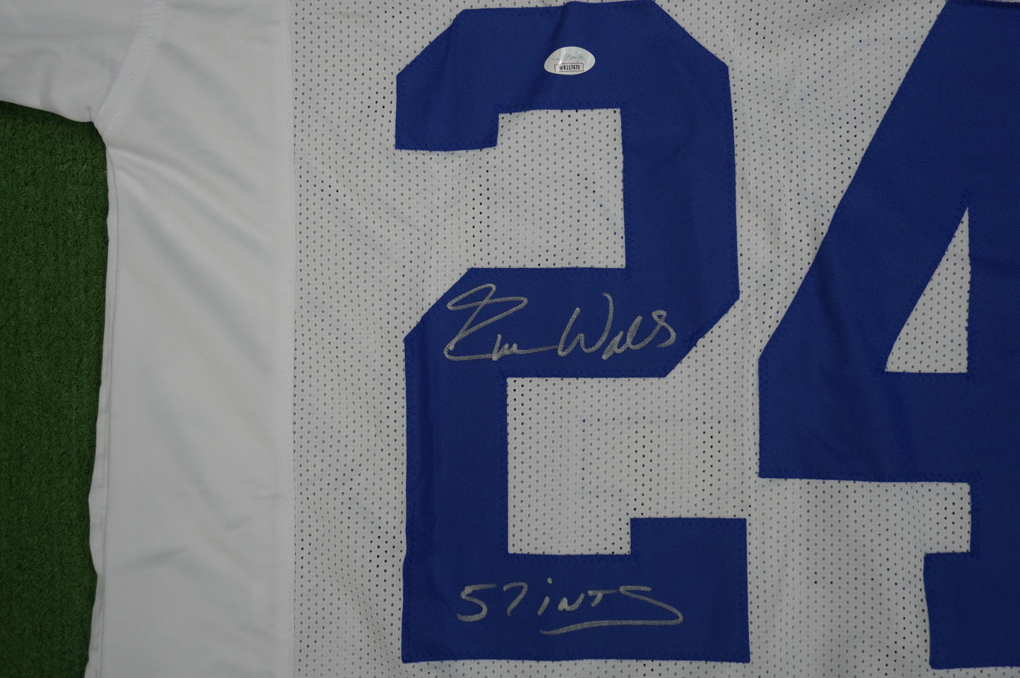 EVERSON WALLS DALLAS COWBOYS SIGNED JERSEY 2XL NY Giants w/57 Ints JSA COA