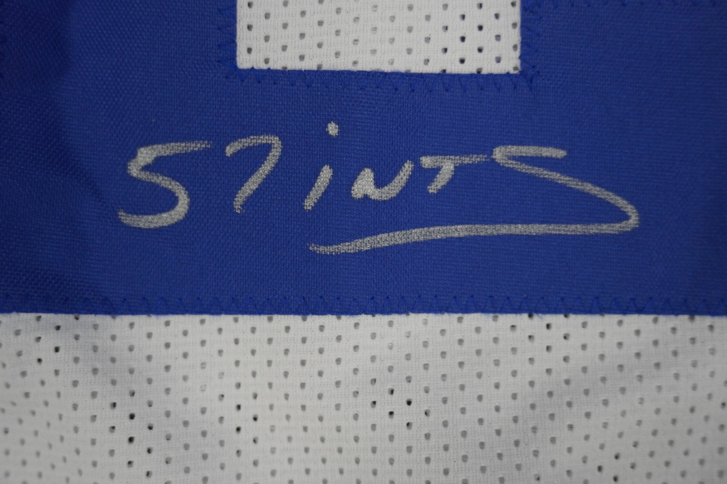EVERSON WALLS DALLAS COWBOYS SIGNED JERSEY 2XL NY Giants w/57 Ints JSA COA