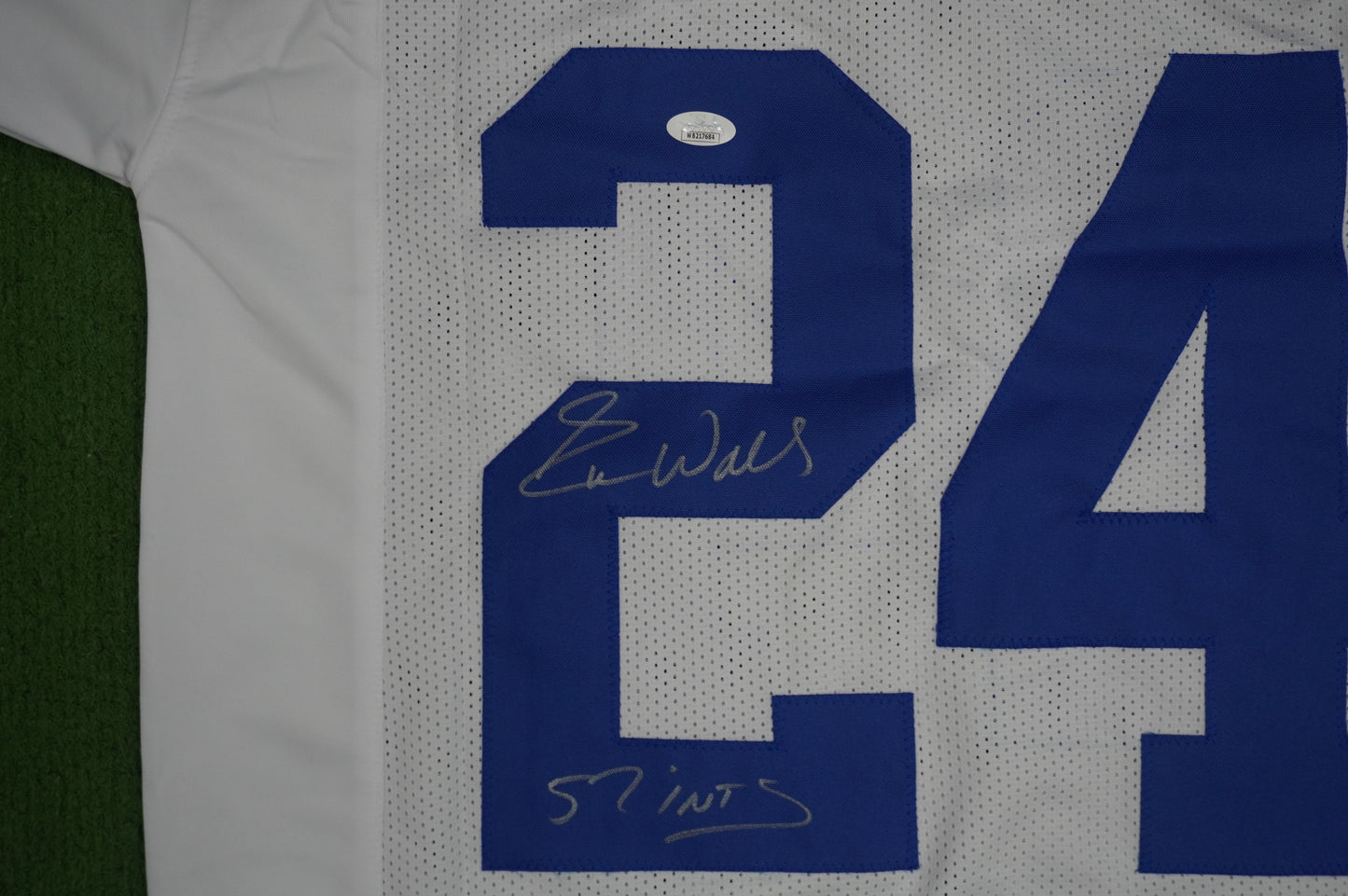 EVERSON WALLS DALLAS COWBOYS SIGNED JERSEY L NY Giants w/57 Ints JSA COA
