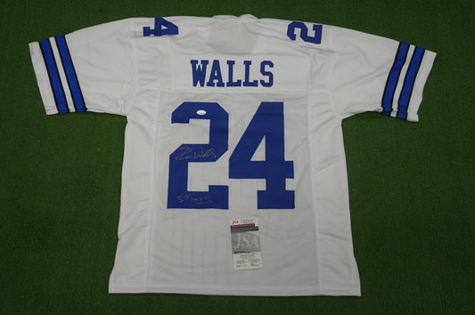 EVERSON WALLS DALLAS COWBOYS SIGNED JERSEY L NY Giants w/57 Ints JSA COA