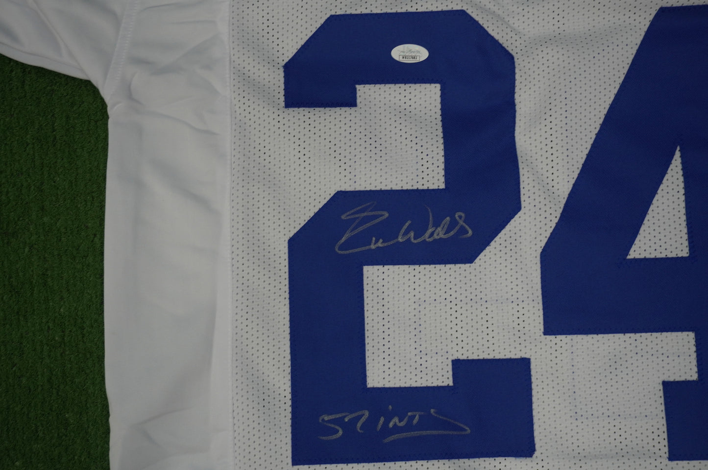EVERSON WALLS DALLAS COWBOYS SIGNED JERSEY L NY Giants w/57 Ints JSA COA