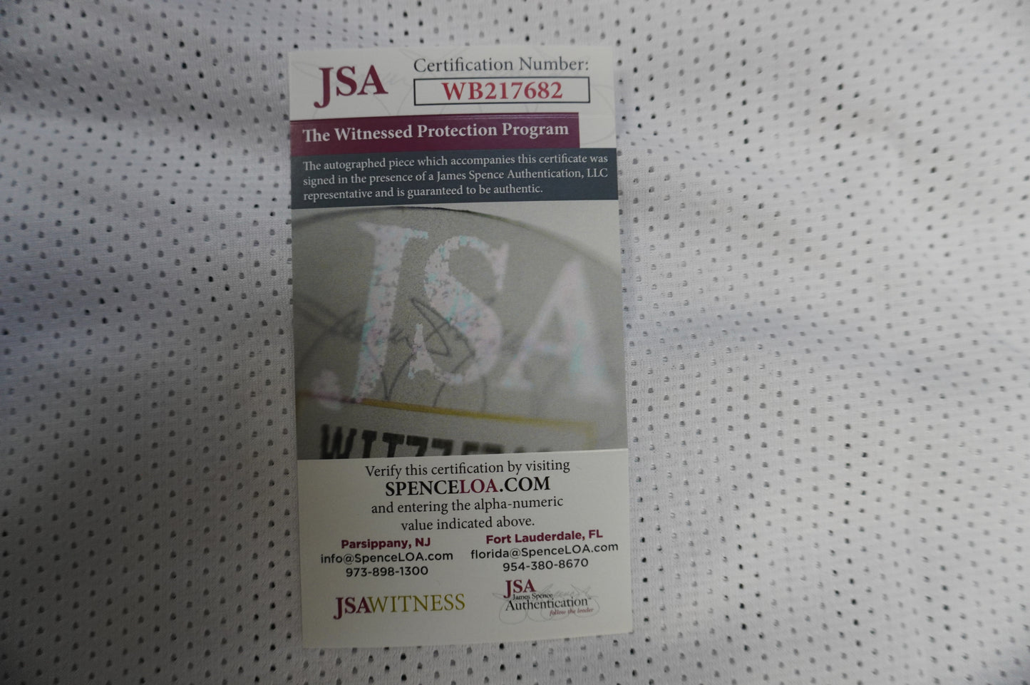 EVERSON WALLS DALLAS COWBOYS SIGNED JERSEY L NY Giants w/57 Ints JSA COA