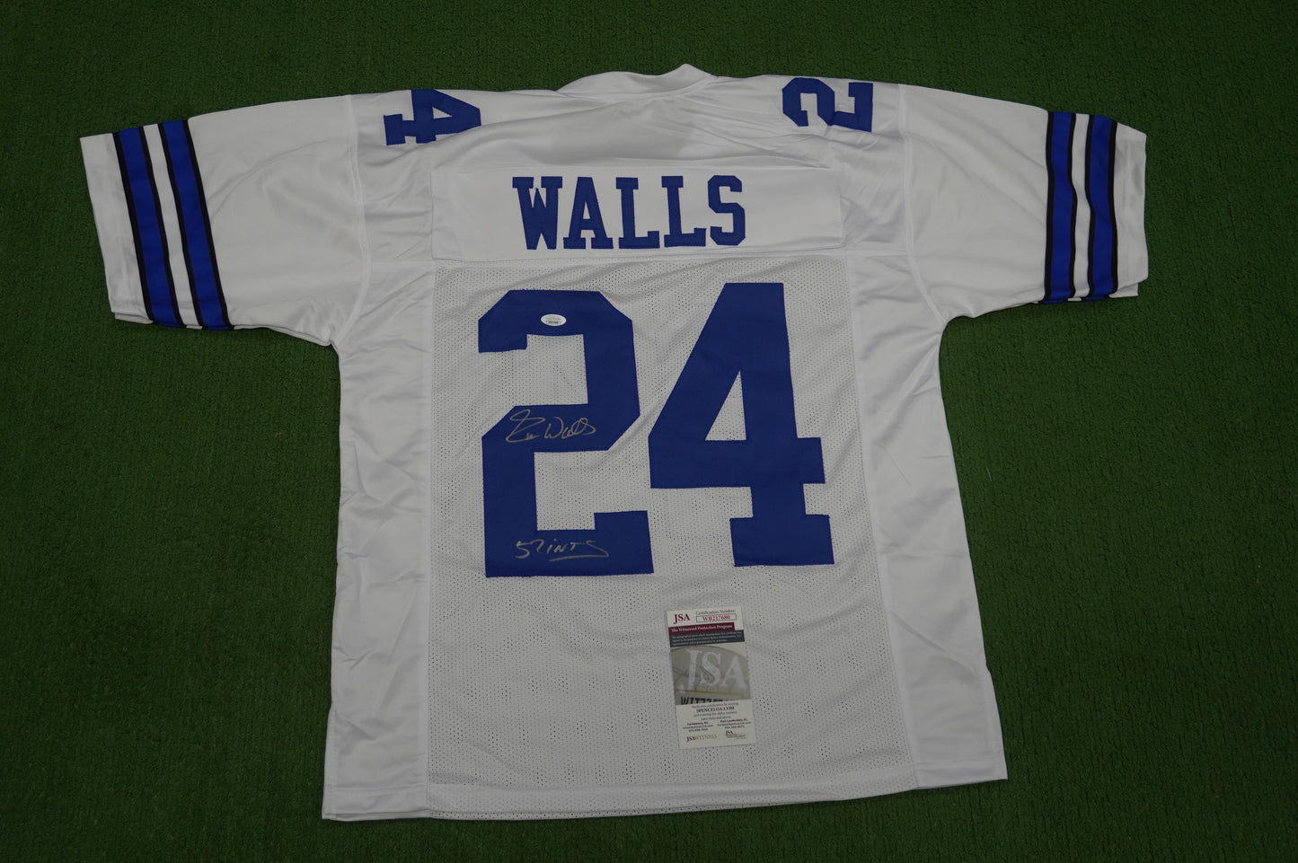 EVERSON WALLS DALLAS COWBOYS SIGNED JERSEY L NY Giants w/57 Ints JSA COA