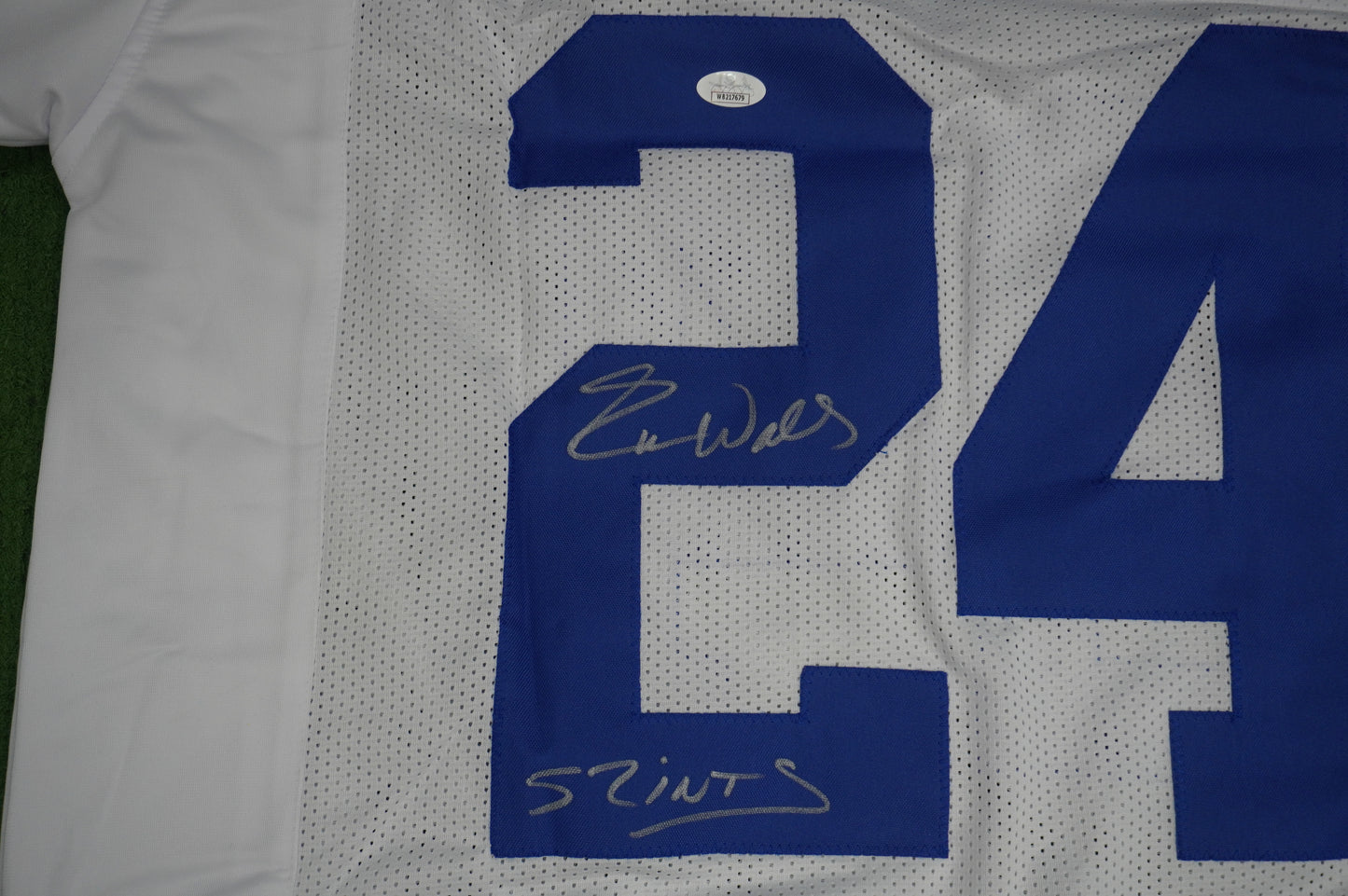 EVERSON WALLS DALLAS COWBOYS SIGNED JERSEY XL NY Giants w/57 Ints JSA COA