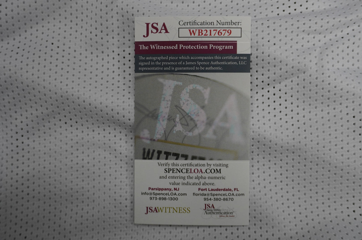 EVERSON WALLS DALLAS COWBOYS SIGNED JERSEY XL NY Giants w/57 Ints JSA COA