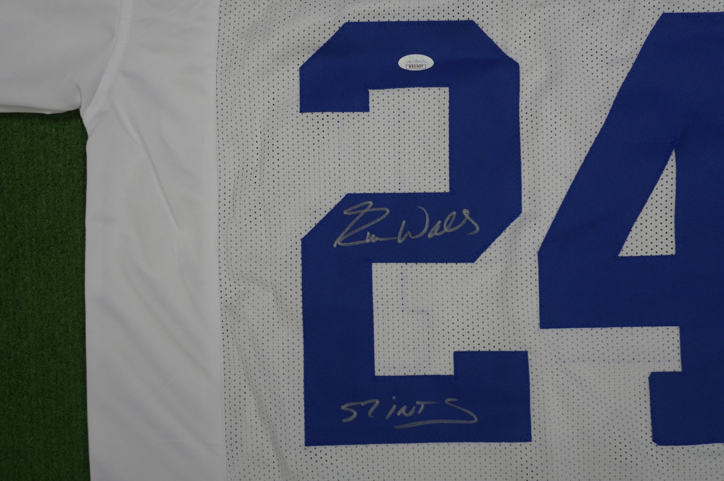 EVERSON WALLS DALLAS COWBOYS SIGNED JERSEY XL NY Giants w/57 Ints JSA COA
