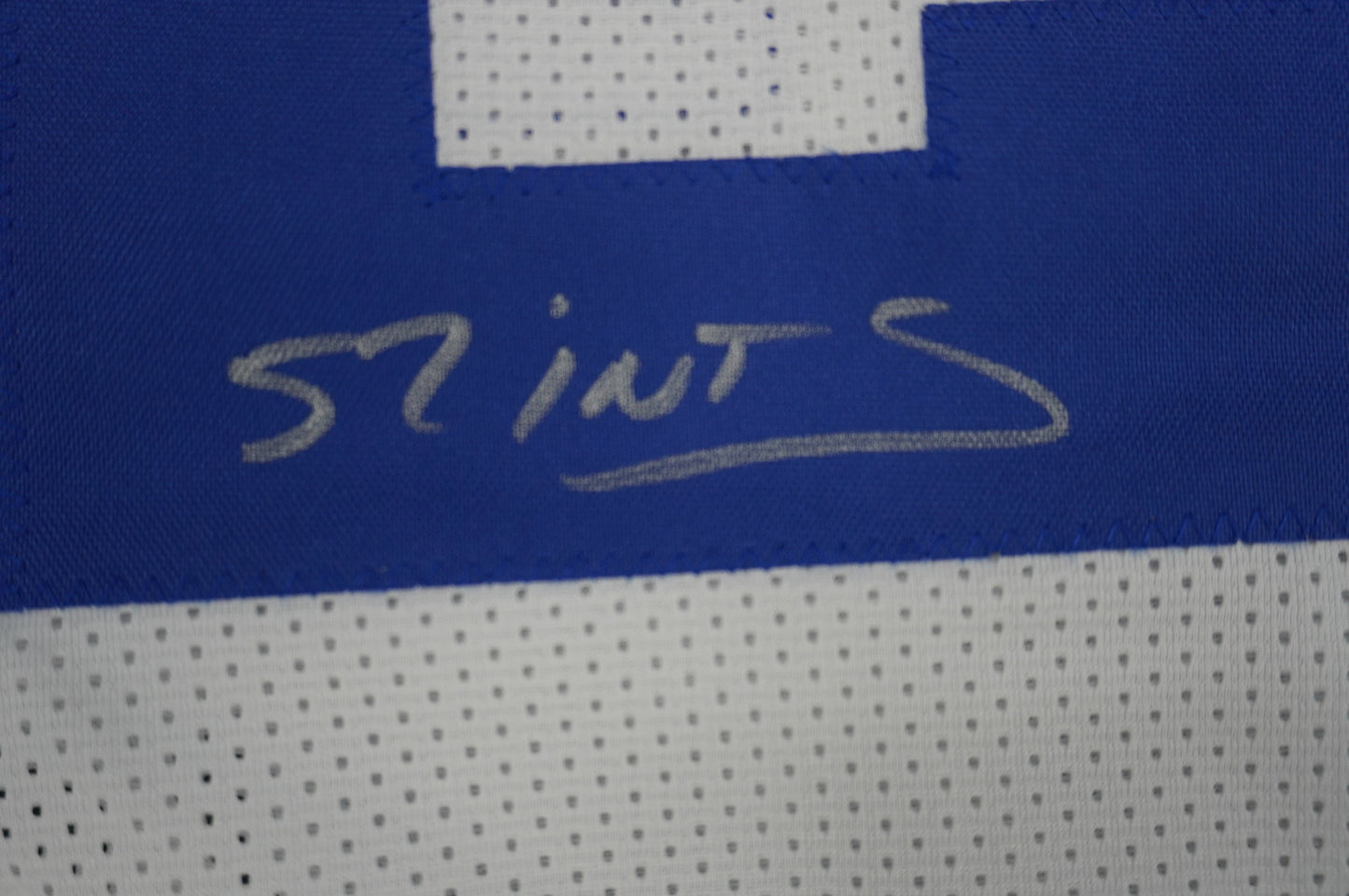 EVERSON WALLS DALLAS COWBOYS SIGNED JERSEY XL NY Giants w/57 Ints JSA COA