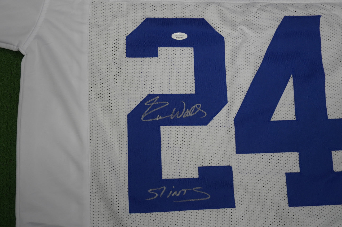 EVERSON WALLS DALLAS COWBOYS SIGNED JERSEY XL NY Giants w/57 Ints JSA COA