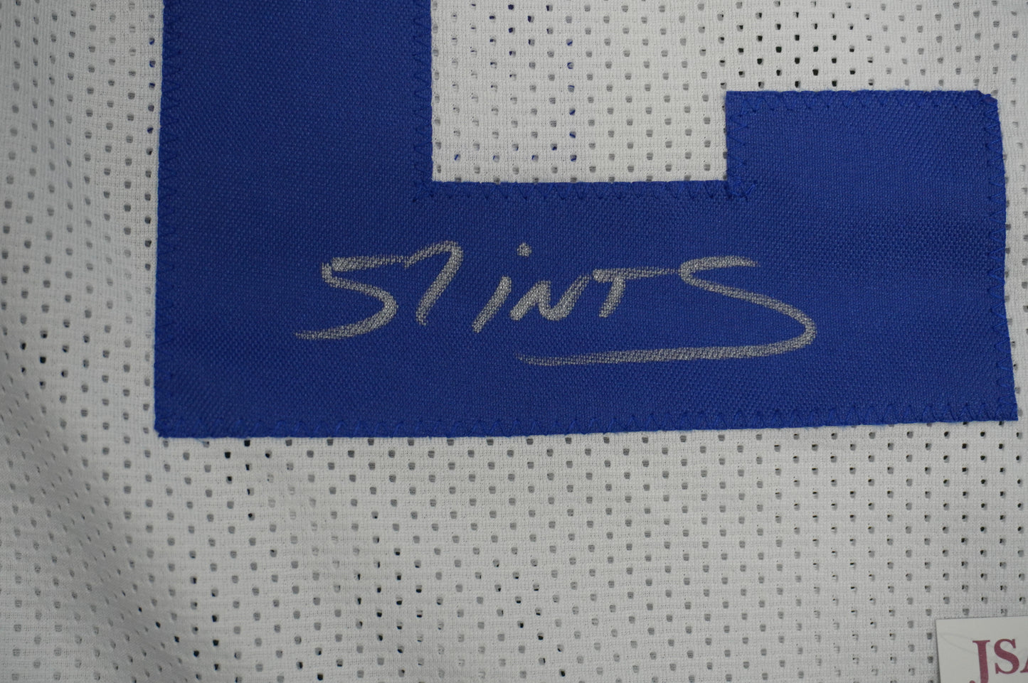 EVERSON WALLS DALLAS COWBOYS SIGNED JERSEY XL NY Giants w/57 Ints JSA COA