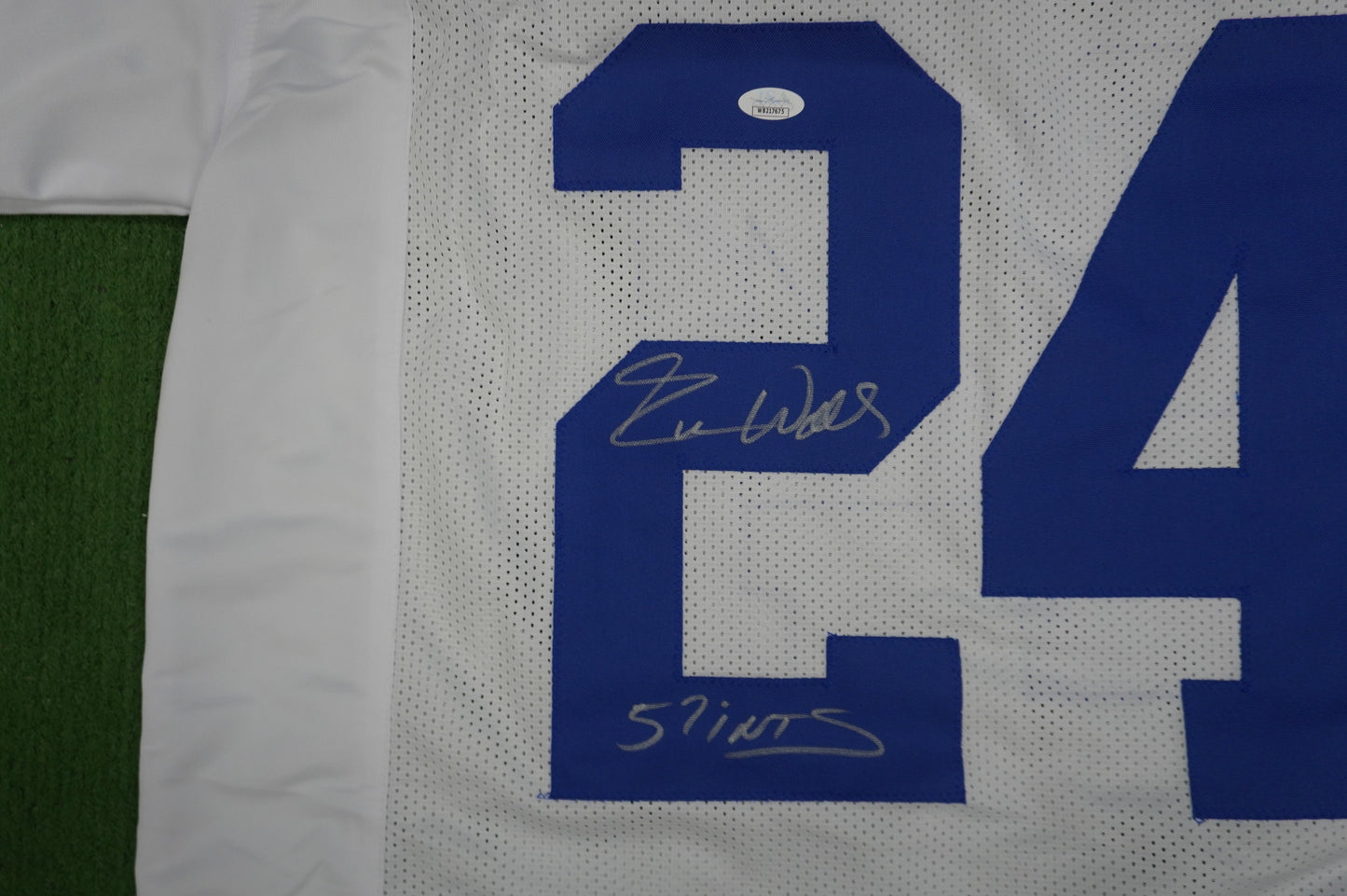 EVERSON WALLS DALLAS COWBOYS SIGNED JERSEY XL NY Giants w/57 Ints JSA COA