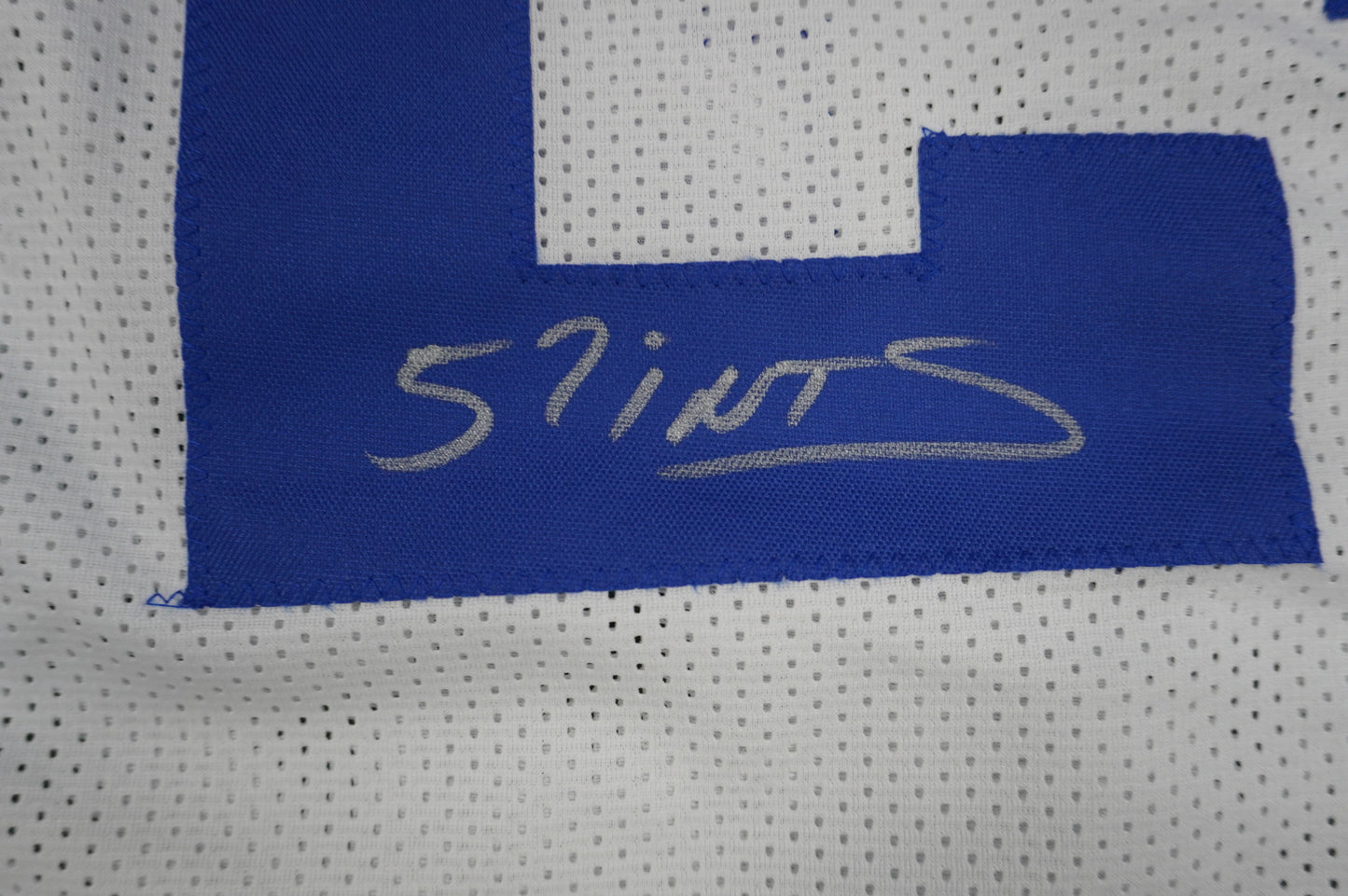 EVERSON WALLS DALLAS COWBOYS SIGNED JERSEY XL NY Giants w/57 Ints JSA COA