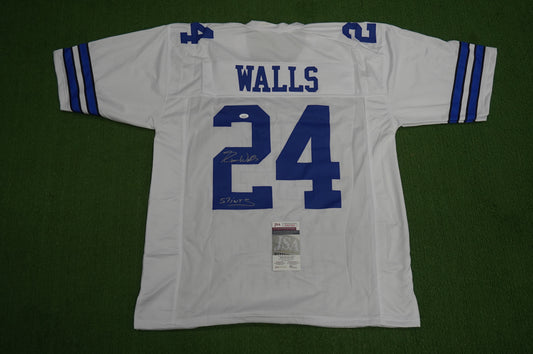 EVERSON WALLS DALLAS COWBOYS SIGNED JERSEY 3XL NY Giants w/57 Ints JSA COA
