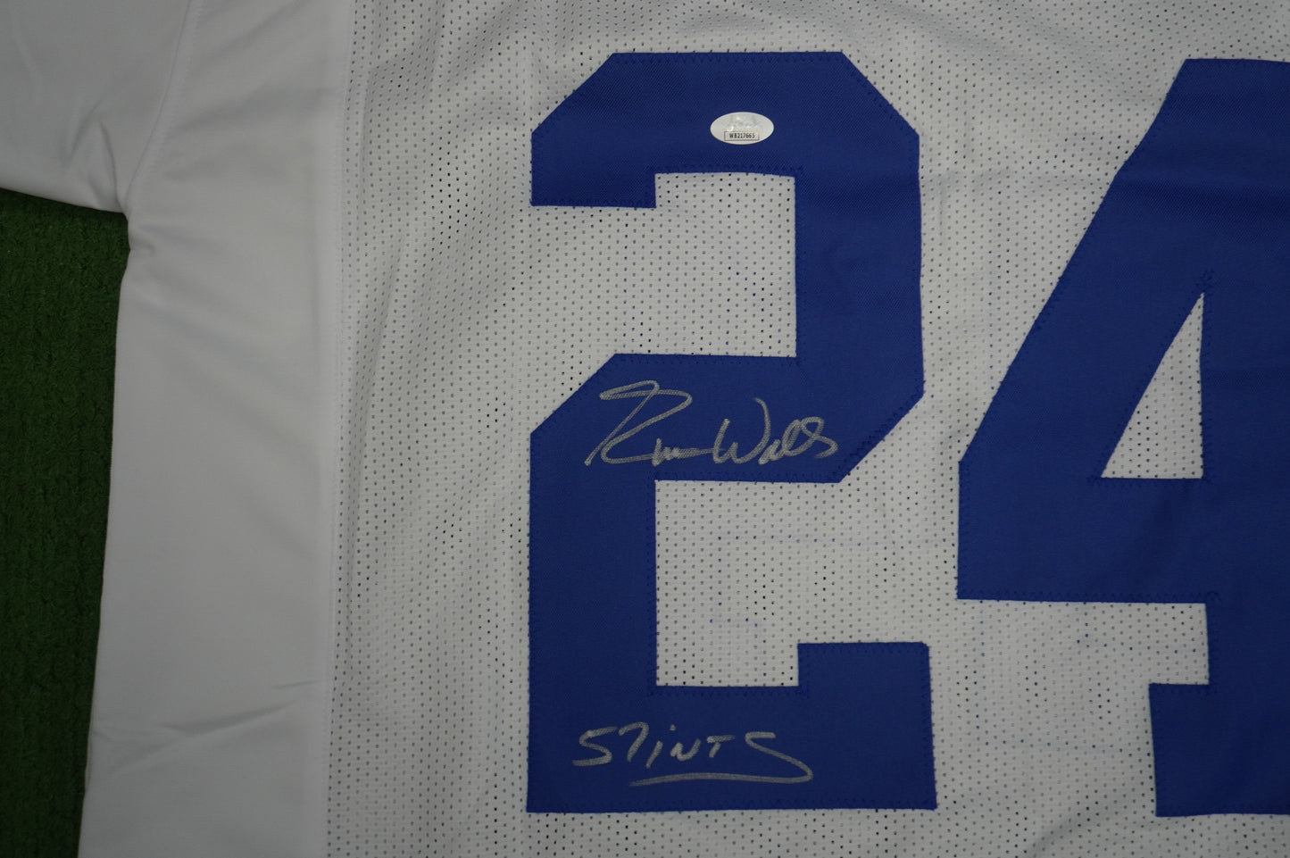 EVERSON WALLS DALLAS COWBOYS SIGNED JERSEY 3XL NY Giants w/57 Ints JSA COA