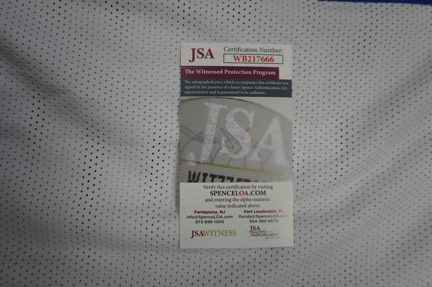 EVERSON WALLS DALLAS COWBOYS SIGNED JERSEY 3XL NY Giants w/57 Ints JSA COA