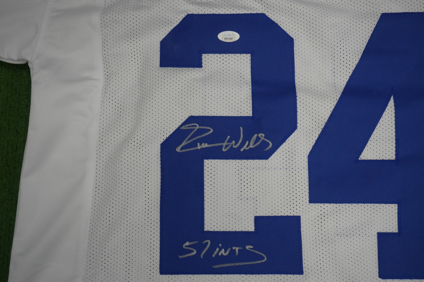 EVERSON WALLS DALLAS COWBOYS SIGNED JERSEY 3XL NY Giants w/57 Ints JSA COA