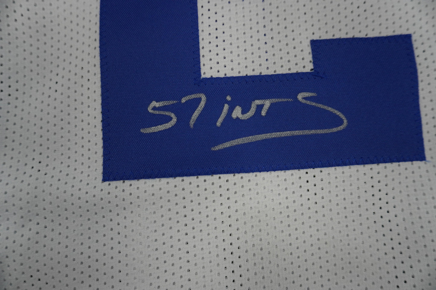 EVERSON WALLS DALLAS COWBOYS SIGNED JERSEY 3XL NY Giants w/57 Ints JSA COA